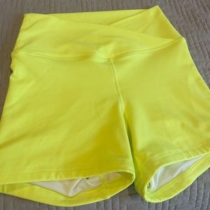 Neon Yellow V Waistband short size XS